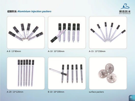 Injektionsharzstahlverpackungen 13*100 mm A10 Nippel Niederdruck mit Aluminiumkern