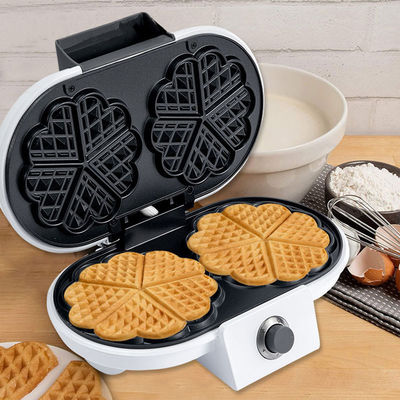 Customized Logo Akzeptable Dual Waffle Maker für schnelle Reinigung und nicht klebende Kochen