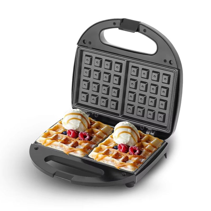 Customized Logo Akzeptable Dual Waffle Maker für schnelle Reinigung und nicht klebende Kochen